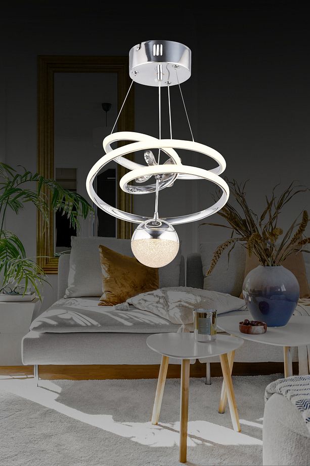 Ld 039 Küçük Toplu Model Krom 3 Renkli Koridor Ve Mutfak Için Ideal Alüminyum Avize, 35x70 - 1