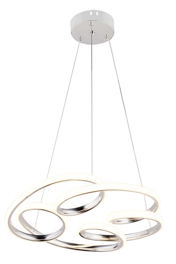 LD 031 KÜÇÜK Model Krom 3 Renkli Koridor Ve Mutfak İçin İdeal Alüminyum Avize, 40x40 - 2