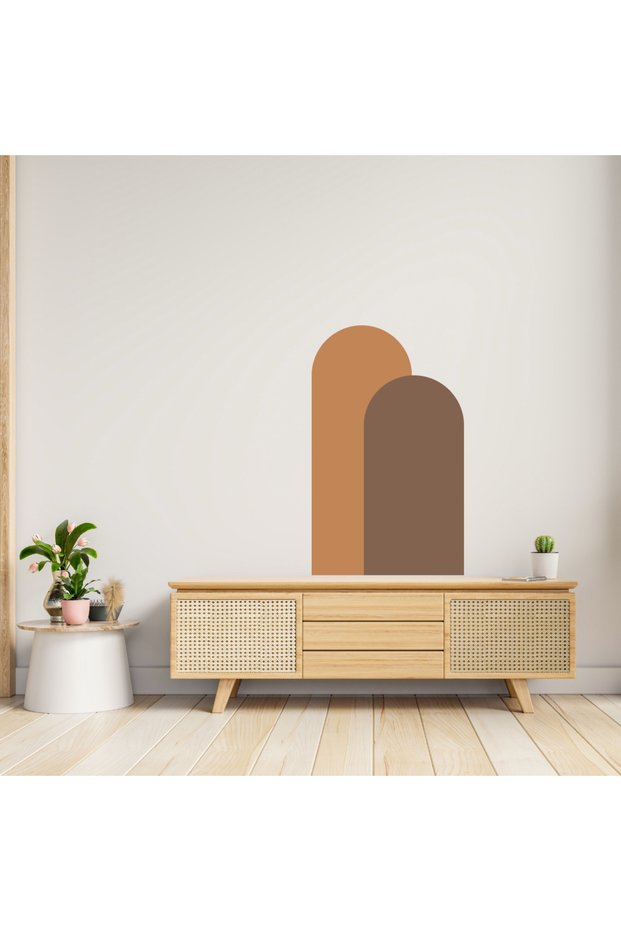 Boho Bohemian Style Oval 2 Colors Wall Sticker