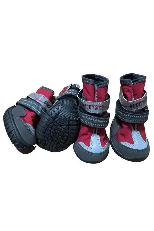 Buddy Co Superstone Kauçuk Dış Taban Köpek Ayakkabısı Kırmızı No 5 6,5 Cm - 1