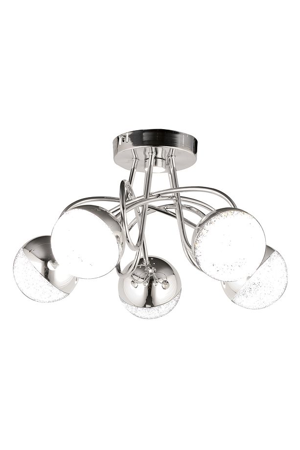 Pl 021 5 Model Krom 3 Renkli Salon Ve Oturma Odası Için Ideal Alüminyum Avize, 50x20 - 2