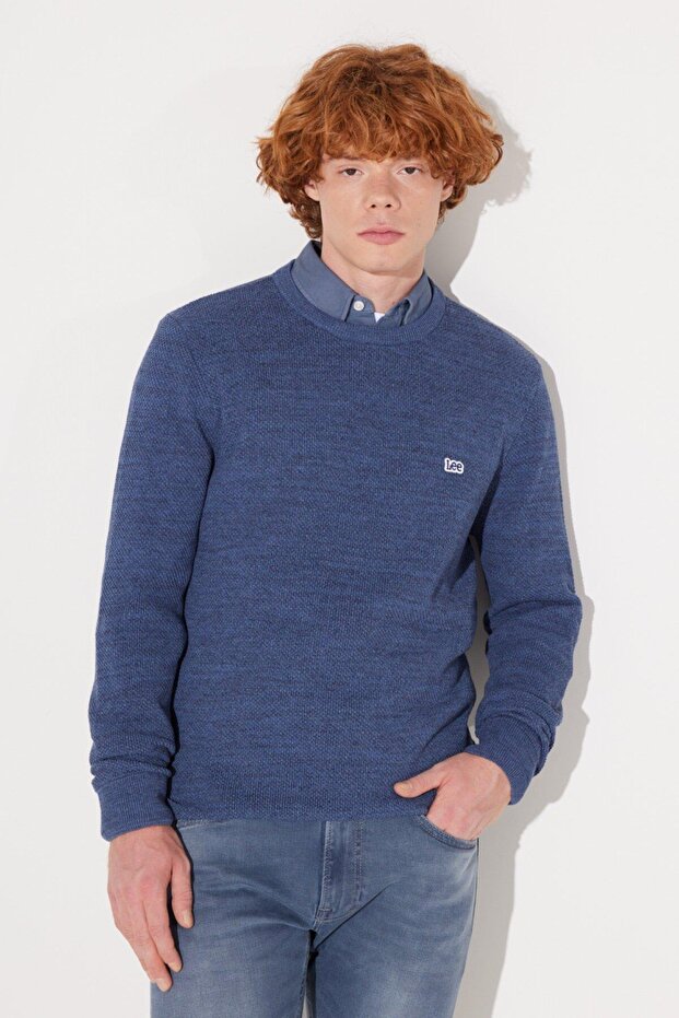 Regular Fit Normal Kesim Sıfır Yaka Triko - 1