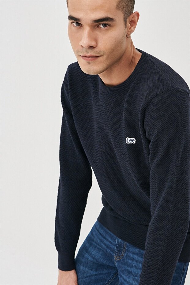 Balıkçı Yaka Triko Navy - 2