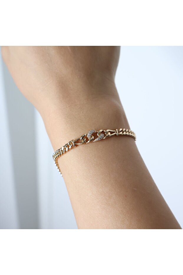 Thin Chain Pattern Bracelet - 1