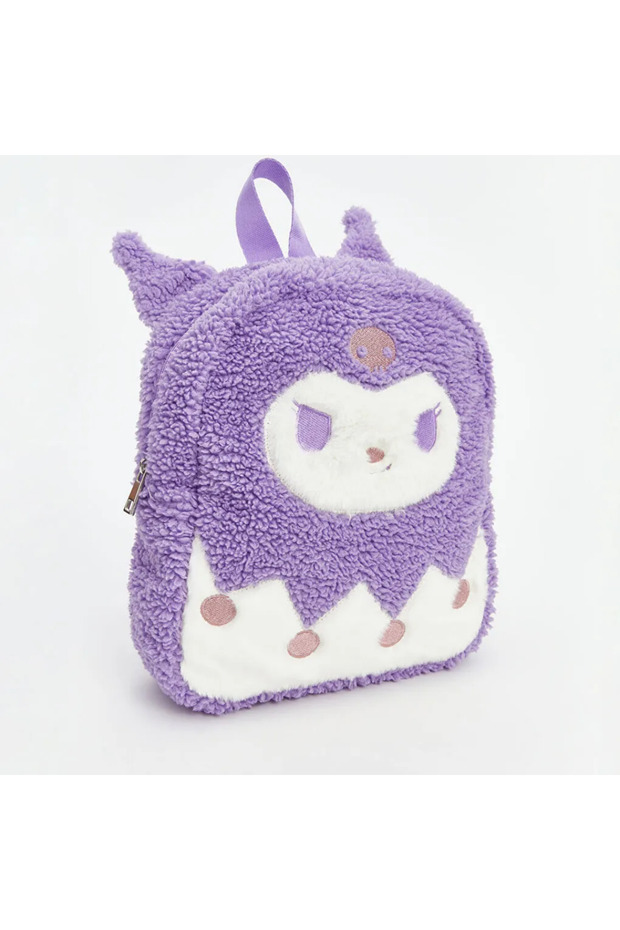Lcw Accessories Lilac Kuromi Printed Plush Girls' Backpack