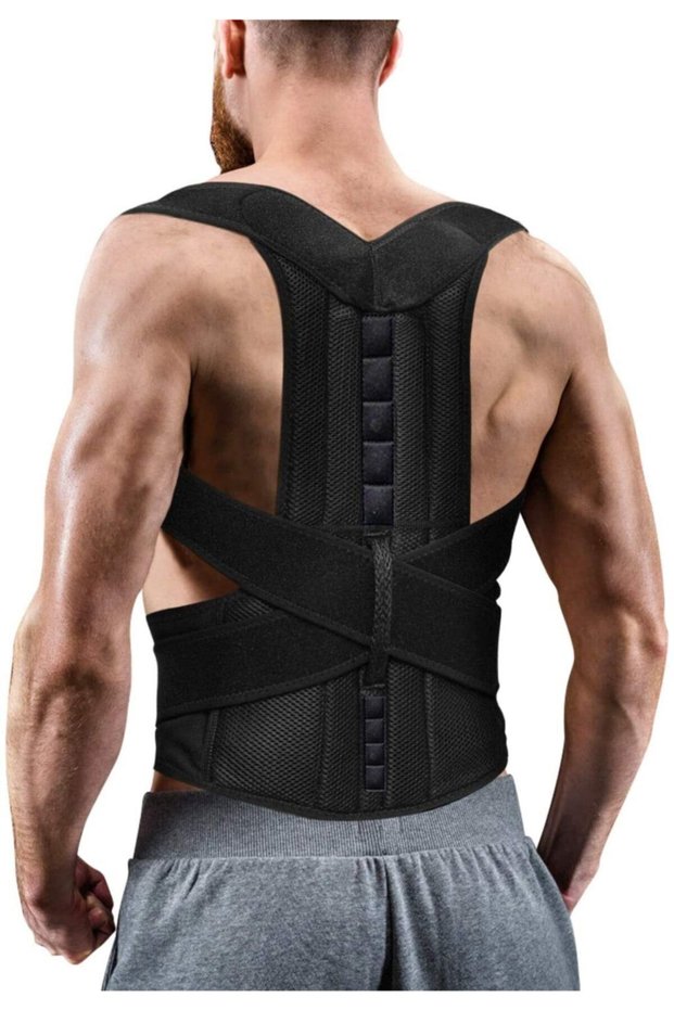 Upright Posture Corset Underwire (Back-Waist Support) Magnetic (Pain Reducing) Reinforced Medical Sports Corset