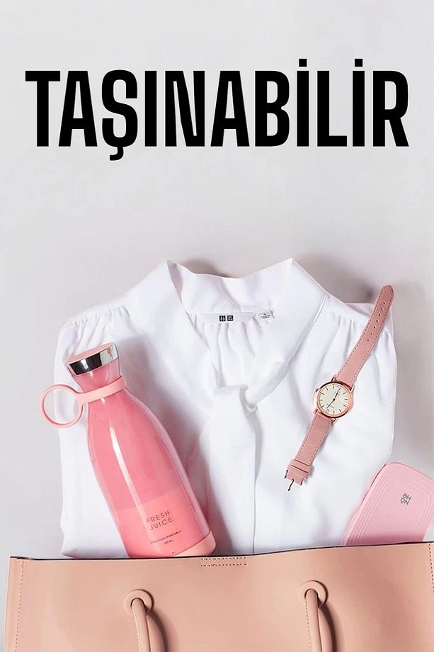 El Blender Bardak Blender Şarjlı Taşınabilir Meyve Sıkcağı Smoothie - 4