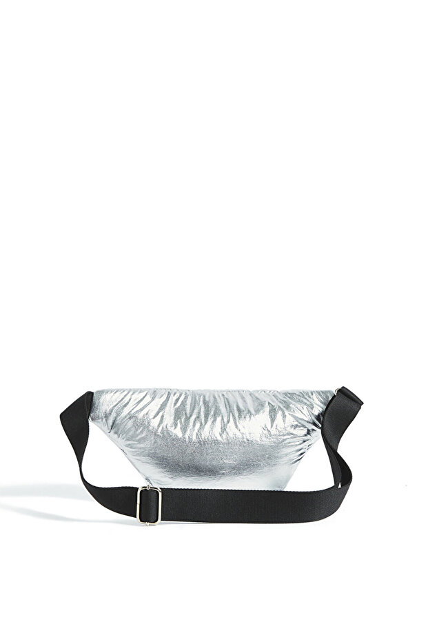 SILVER GLOSSY BEL ÇANTASI - 2