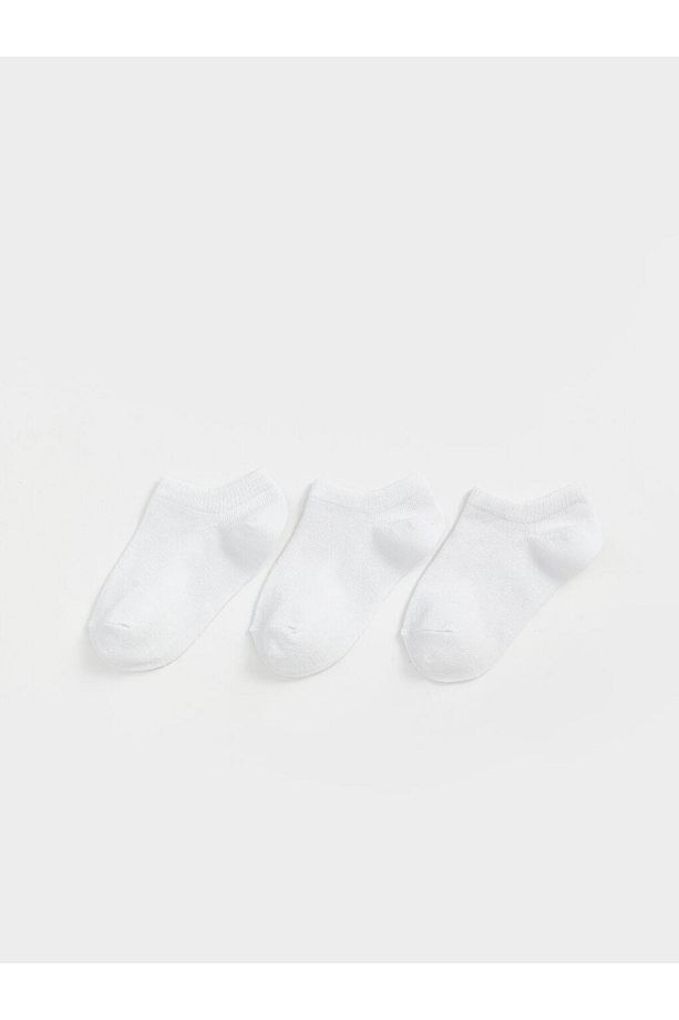 LCW ECO Basic Kız Bebek Patik Çorap 3'lü - 1