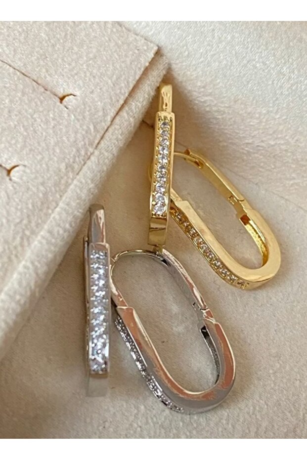 Oval Küpe