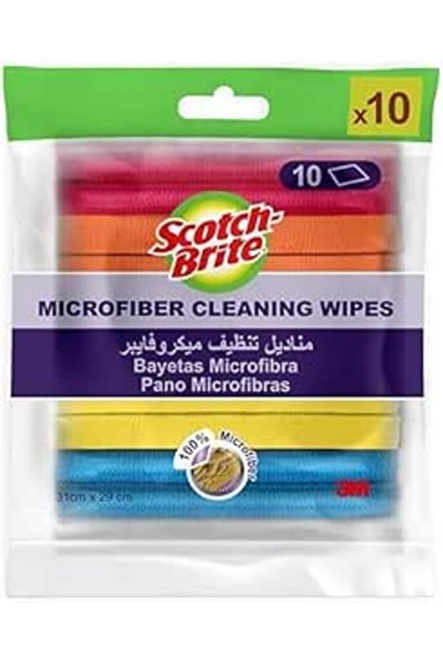 Scotch-Brite Microfiber Cloth General Purpose, Value pack, 10 units/pack