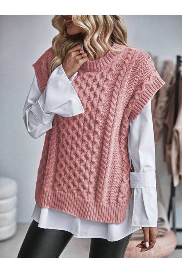 Knit Detailed Knitwear Women's Suede