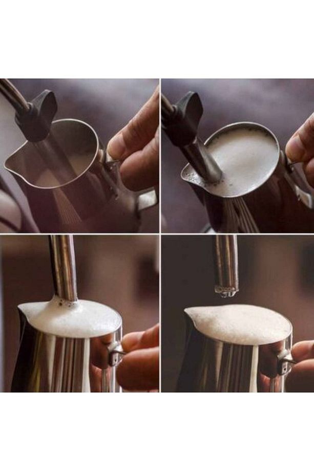 Pitcher Çelik Sürahi Kahve Süt Potu 480 ml (2 CUP) - 3