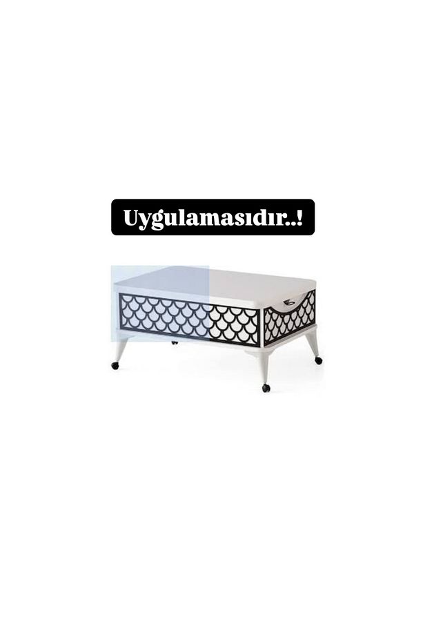 Akıllı Sehpa Ayağı, Tekerli Ayak, Tekerli Sehpa Ayağı 15cm 4 Adet Fiyatıdır BEYAZ - 4