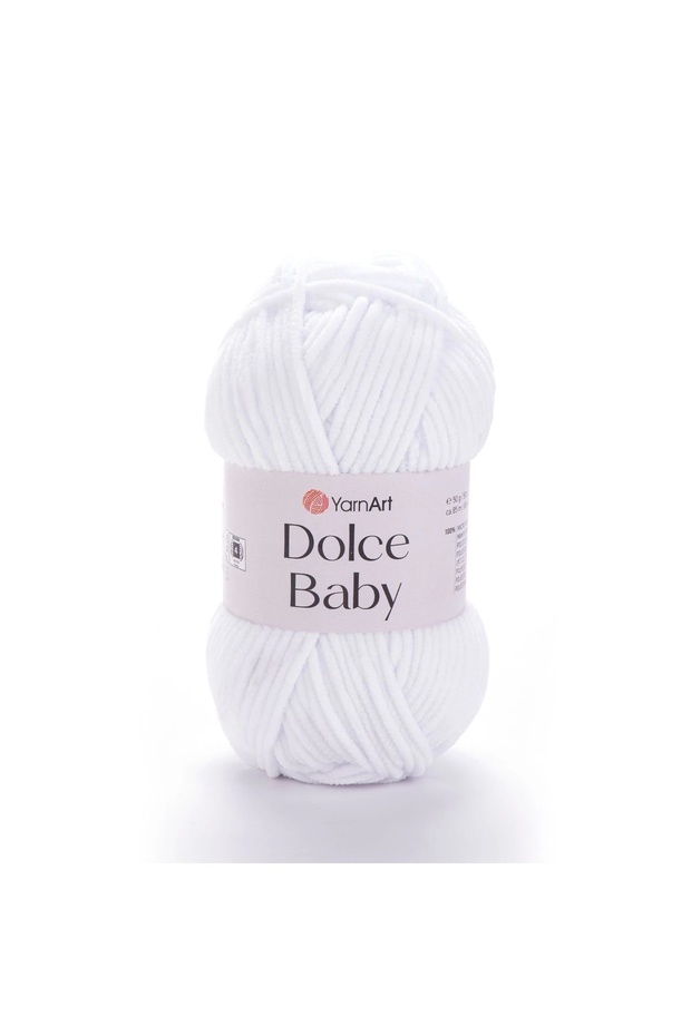 Dolce Baby - Velvet, Baby Hand Knitting Thread White-741
