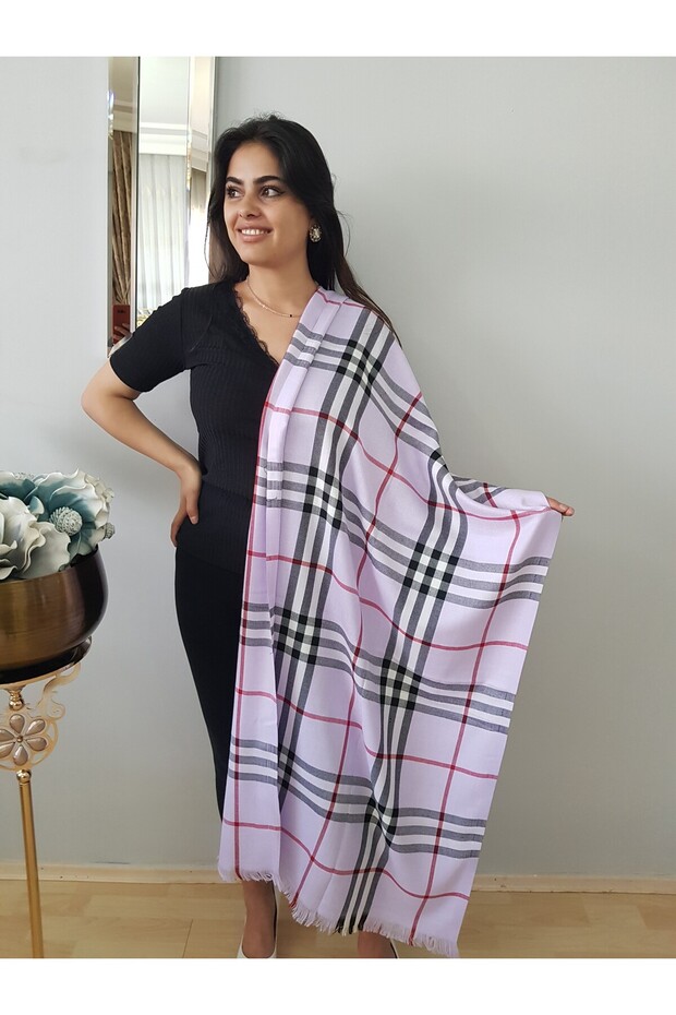 Painted Patterned Cotton Double Sided Shal