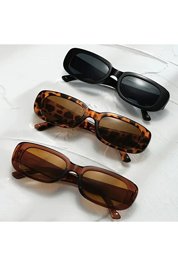 3'Lü Set   Moda Retro Gözlük - 1