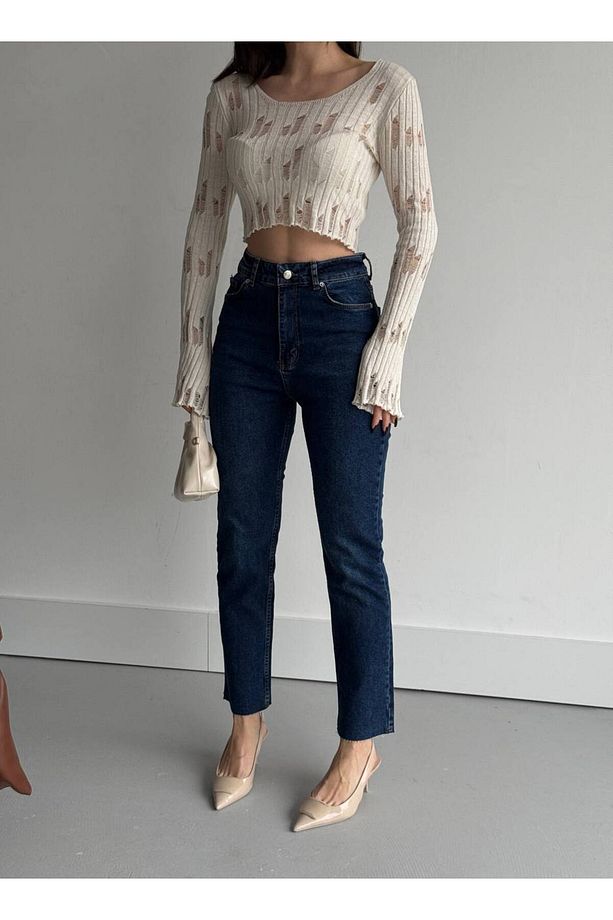 MARKA MODEL BOYFİT KOT PANTALON - 1
