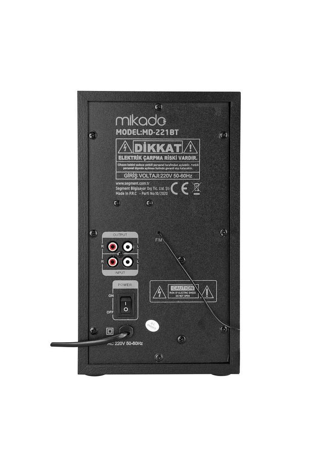 Md-221bt 2 1 40w Siyah Usb Tf Cart Fm Bluetootk Speaker - 4