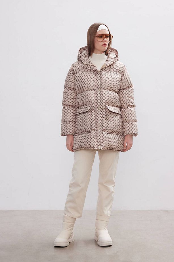 KUM MONOGRAM ŞİŞME MONT - 4