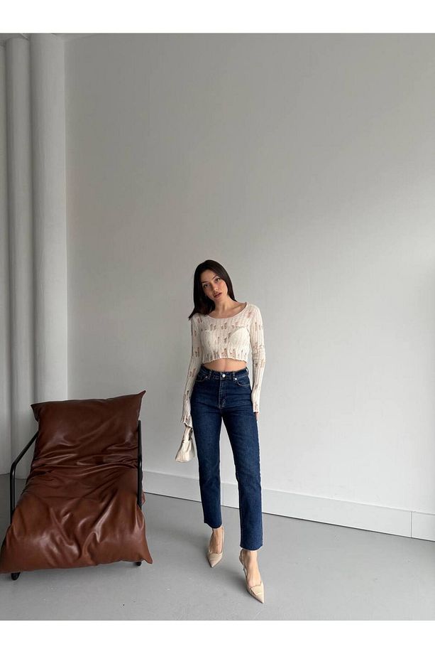 MARKA MODEL BOYFİT KOT PANTALON - 5