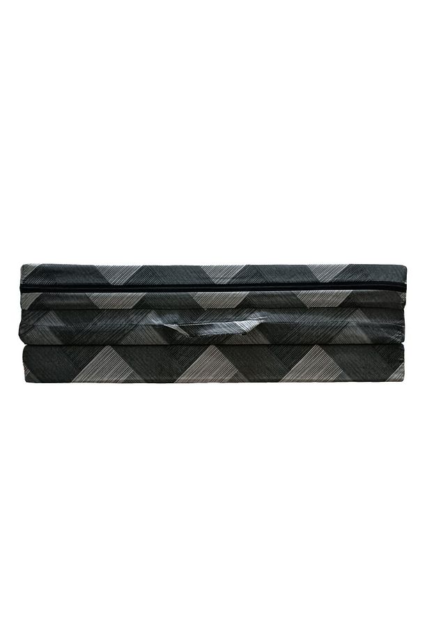 Katlanır Yer Yatağı Tek Kişilik Sünger Minder Yatak 70x180 X 6 CM GRİ KALIN SÜNGER  GRİ ÇİZGİLİ - 4