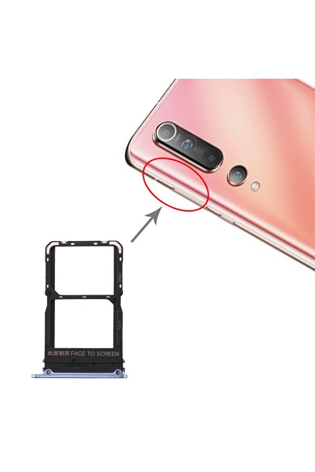 Xiaomi Mi 10 - Sim Card Cover and Holder, Blue