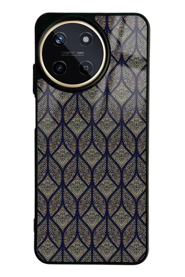 Oppo Realme 11 Leaf Motif Design Glossy Phone Case