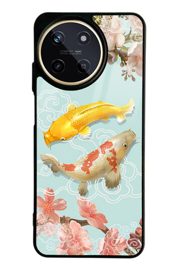 Oppo Realme 11 Glossy Phone Case with Koi Fish Design