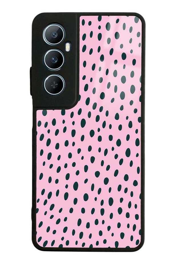 Oppo Realme C65 Pink Speckle Design Glossy Phone Case