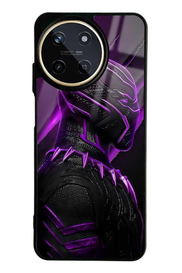 Oppo Realme 11 Black Panther Design Glossy Phone Case