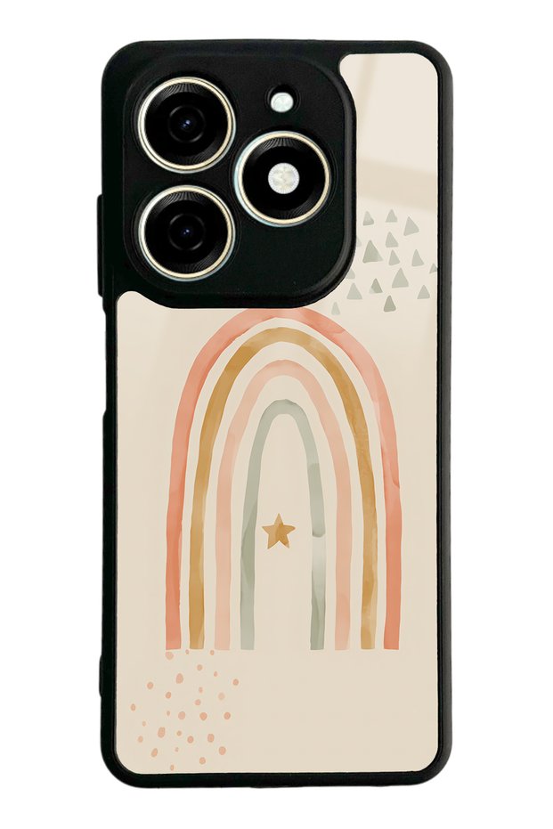 Tecno Spark 20 Glossy Phone Case with Watercolor Art Design