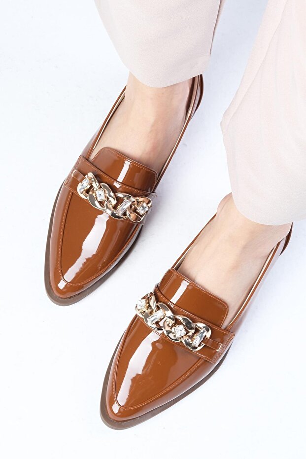 Aileen Tan Color Women's Loafer Casual Flat Shoes