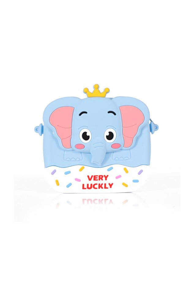 Blue Elephant Silicone Shoulder Bag – Cute, Waterproof, and Fun Children's Accessory