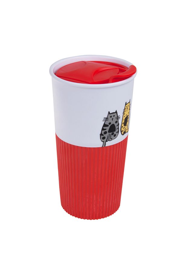 Cats 450 ml Plastik Mug - 6
