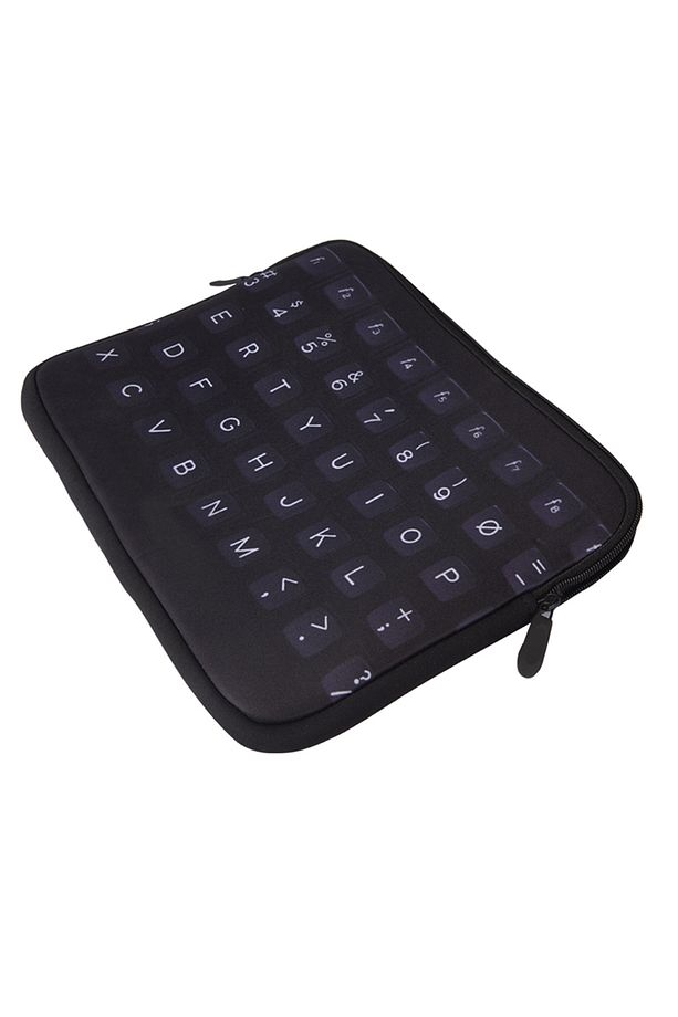 Neopren Tablet Kılıfı Siyah Klavye - 1