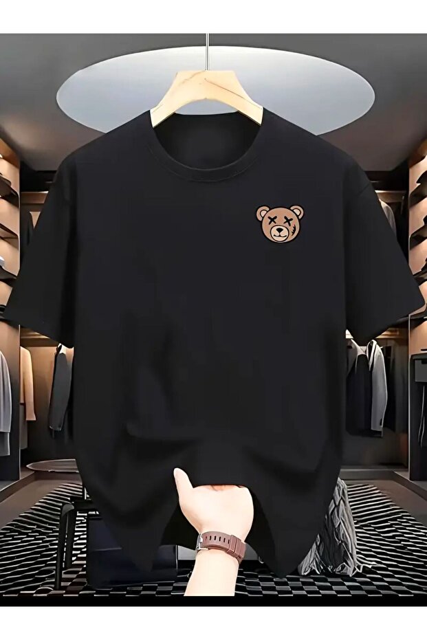 Mini Bear Printed Basic T-Shirt - 1