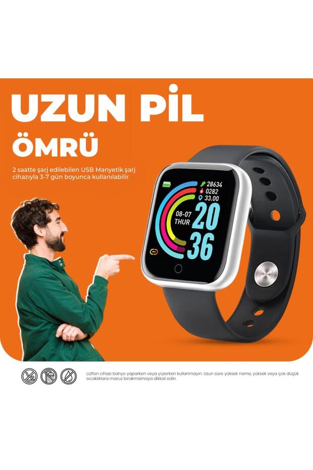 We23k13b Akıllı Saat Gri-siyah - 6