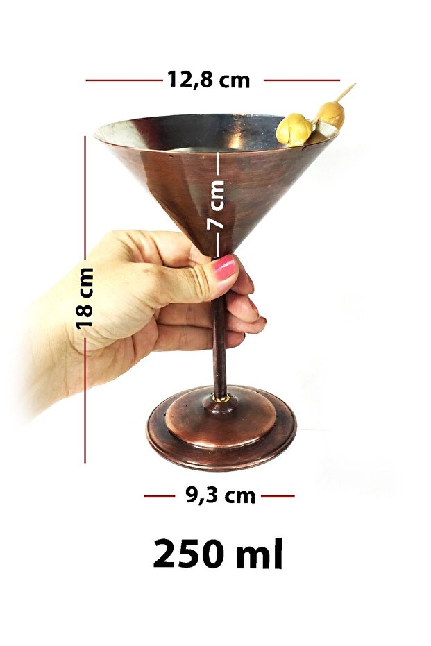 Anatolia Martini Bakır Kadeh - 5