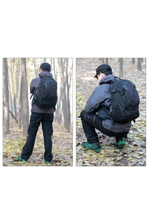 Black Backpack - 36l Capacity - 6