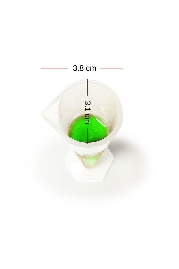Kısa Form Alkolmetre Ve 100ml Mezür Seti Kabartma Skala - 6