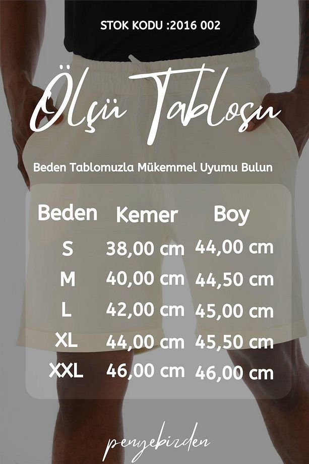 Erkek Regular Fit Duble Paça %100 Pamuklu Şort-ekru - 9