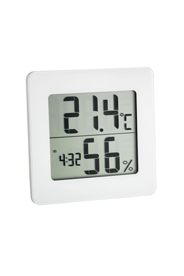 Dijital Saatli Nem Ölçer Termometre - 1