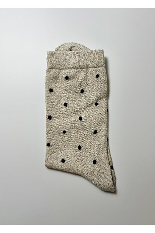 Simli Puantiyeli Kadın Çorap - 5