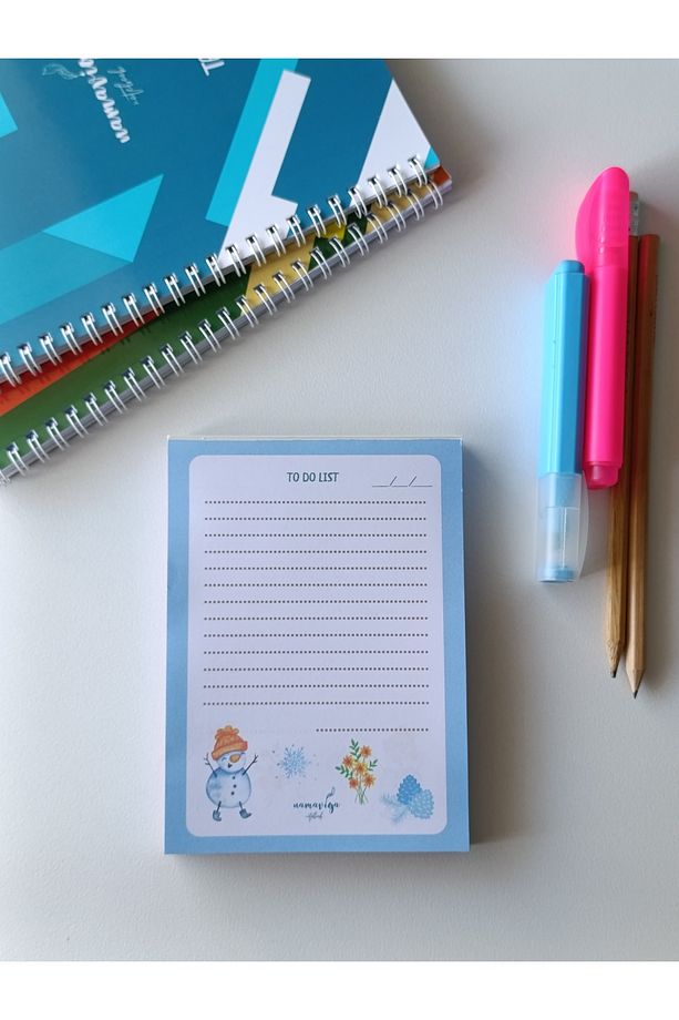 A6 Ebat Mini Bloknot, Notepad, Memopad, Yapılacaklar Listesi, Planlayıcı, To Do List - 1