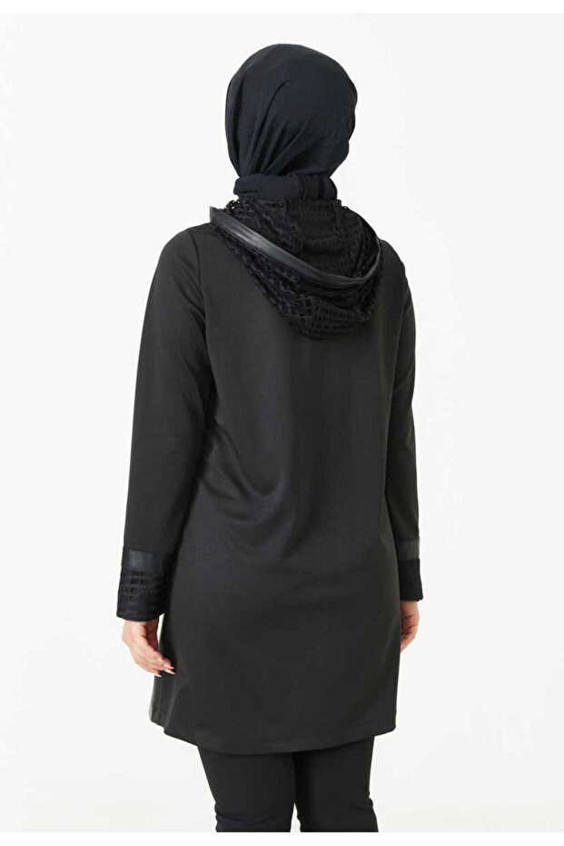 Deri Detaylı Tunik - 2