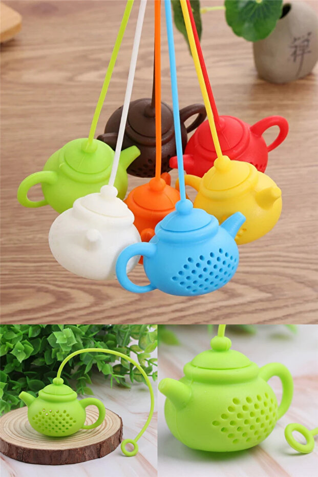 Tea Brewing Strainer with Teapot Design Fireproof, Non-Melting Strainer