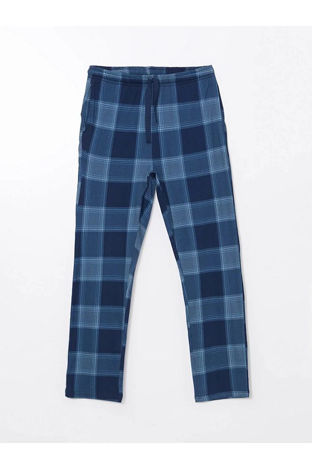 Mavi Standart Kalıp Erkek Pijama Takımı - 3