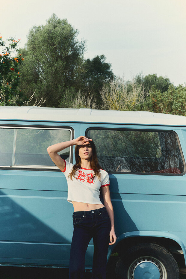 Baskılı Kısa Tişört - 2