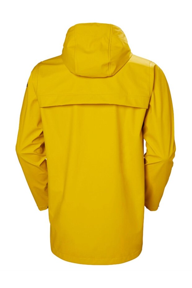 Sarı Erkek Fermuarlı Yağmurluk MOSS RAIN COAT - 4